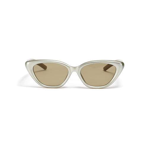 Dame Cat-Eye solbriller med gjennomsiktig design Luvikno