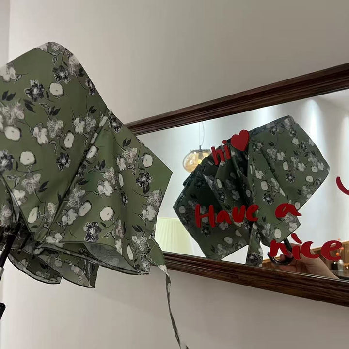 Dame Faltparaply med stilfullt blomsterdesign Luvikno
