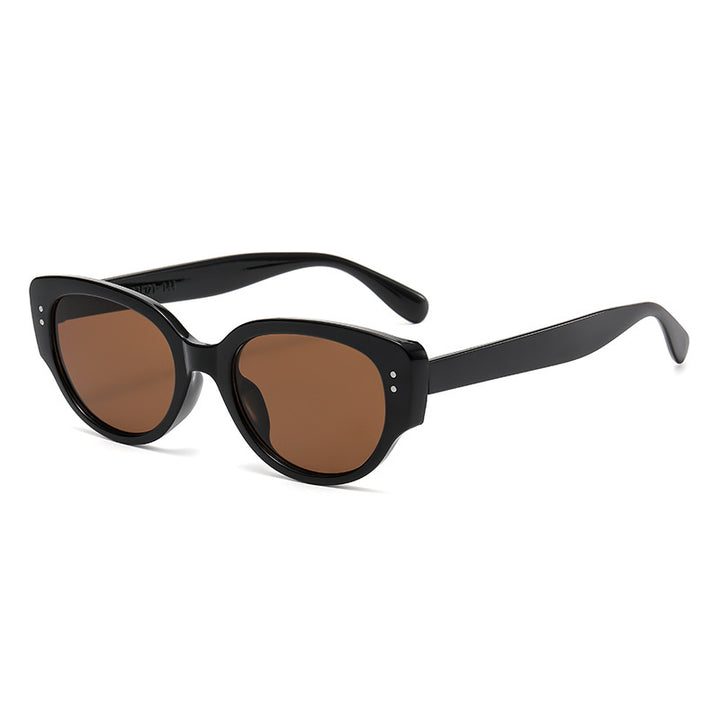 Dame moteriktig Cat-Eye briller med trendy tykke rammer Luvikno