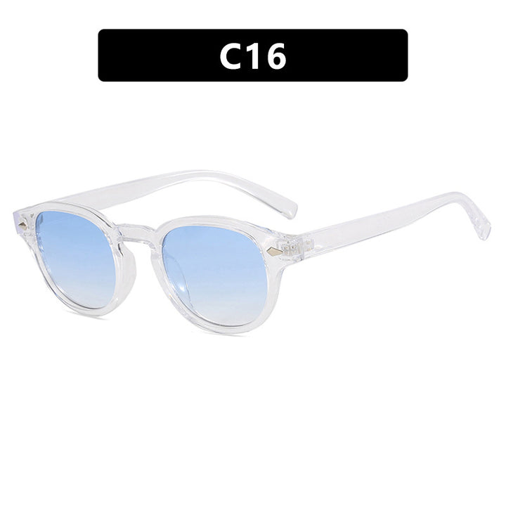 Dame rund solbrille med elegant design og UV-beskyttelse Luvikno
