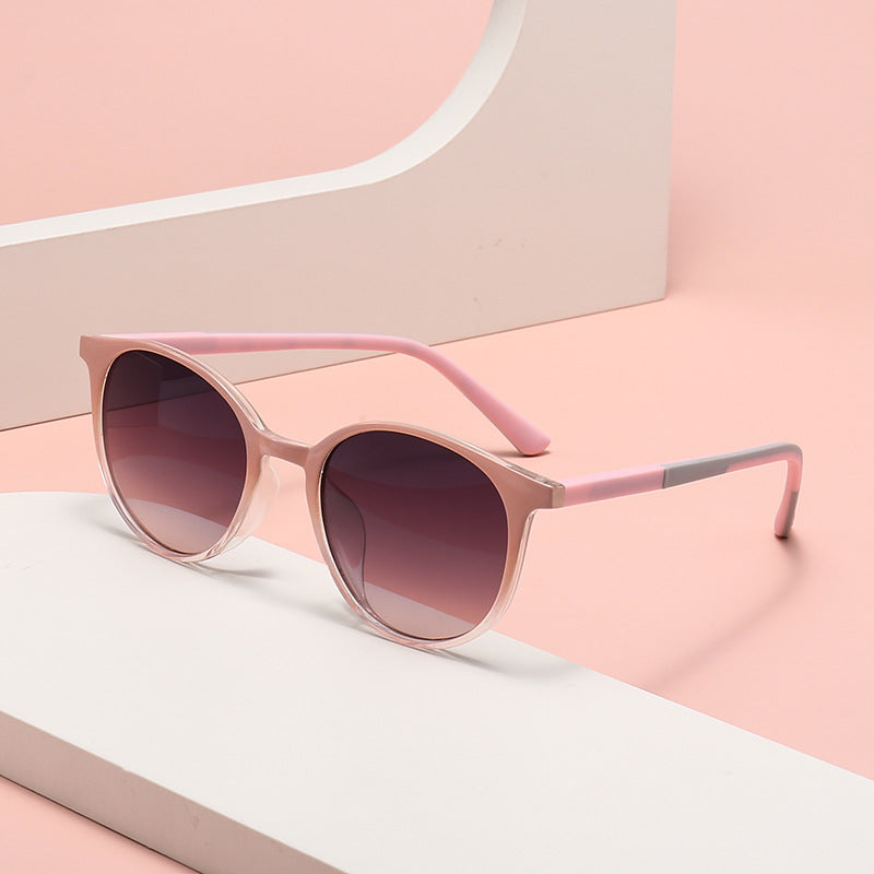 Dame cat-eye solbrille med optisk UV-beskyttelse og moteramme Luvikno