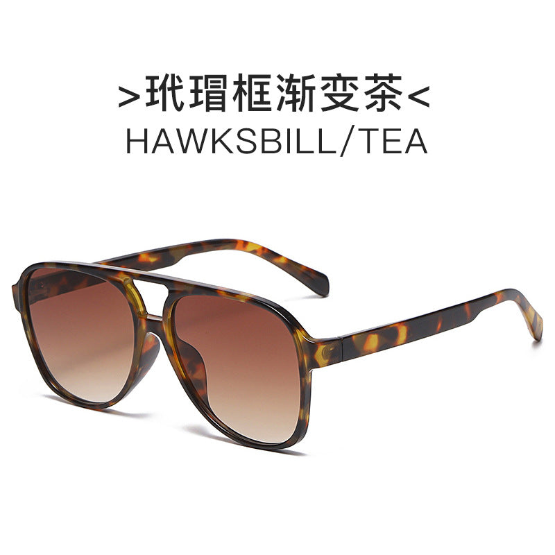 Dame elegant solbrille med høyverdig geometrisk design Luvikno