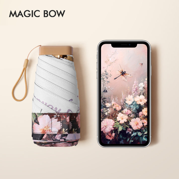 Dame floral sammenleggbare paraply Luvikno
