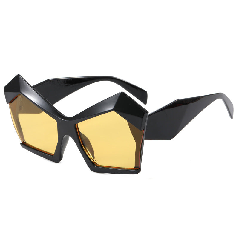 Dame geometrisk designerbrille Luvikno