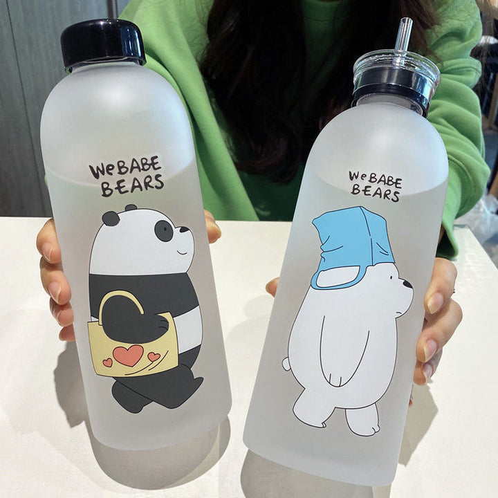 Dame kreativ drikkeflaske med lekent pandadesign Luvikno