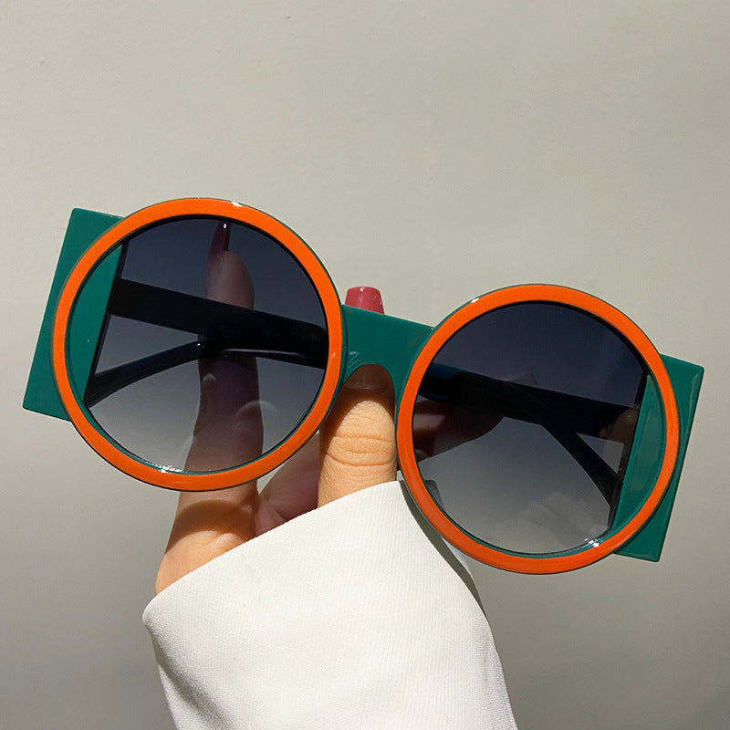 Dame oversized solbrille med kvadratisk ramme og UV-beskyttelse Luvikno