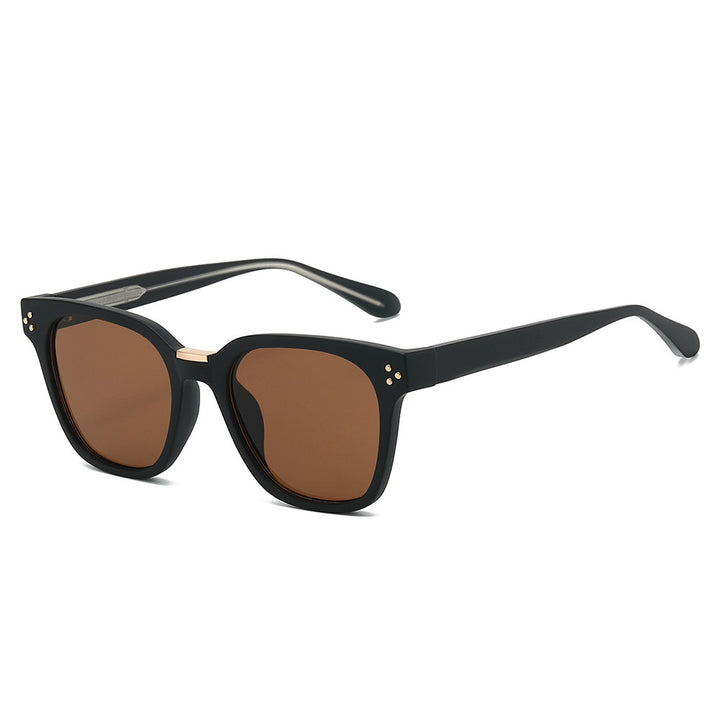 Damer Geometrisk solbrille med bred ramme og UV-beskyttelse Luvikno