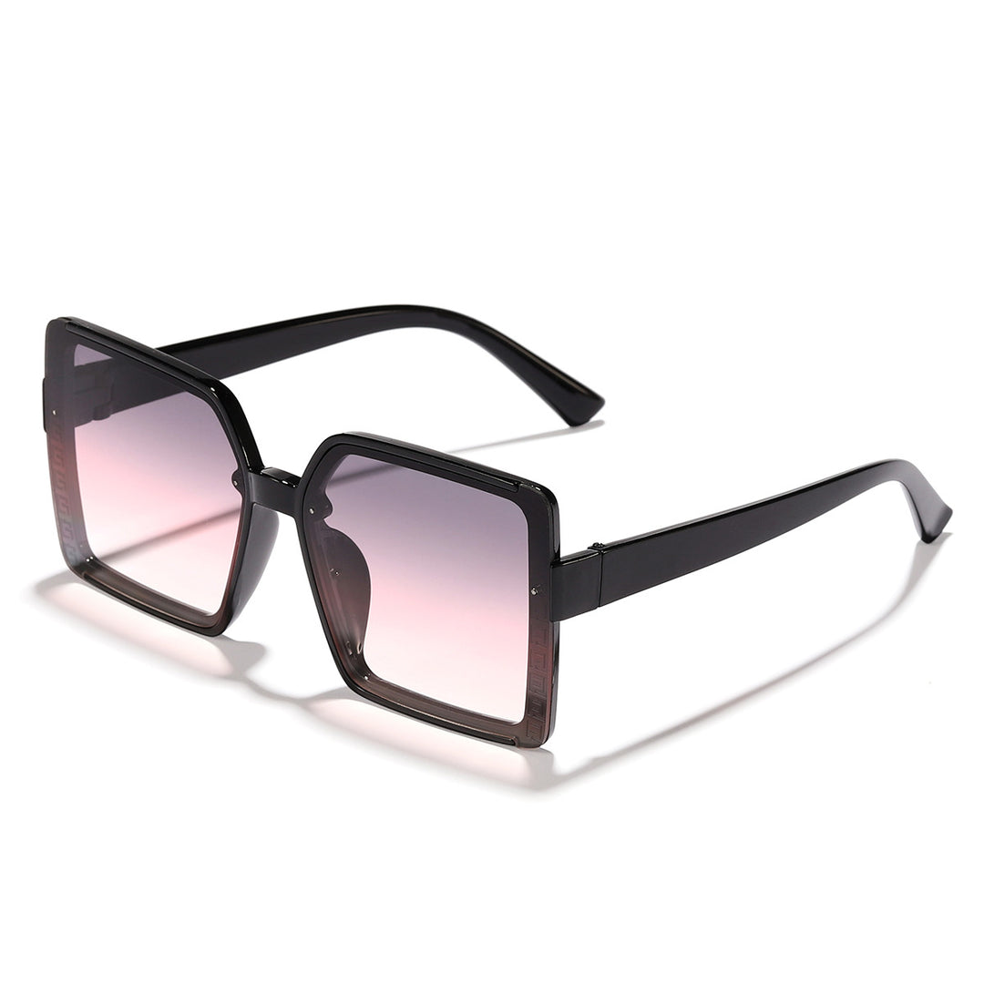 Dame oversized solbriller med stilramme Luvikno