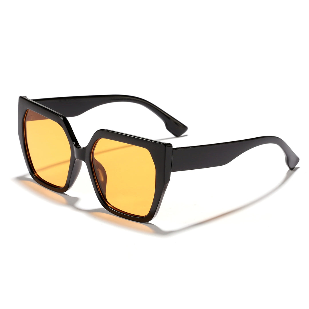 Dame oversized kvadratisk solbrille med enestående komfort og moderne design Luvikno