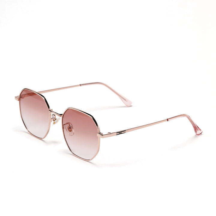 Dame moteriktig solbrille med oval ramme og polarisert glass Luvikno