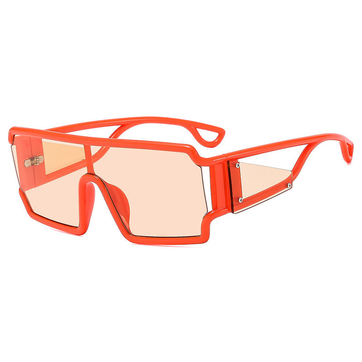 Dame moteriktig sports solbrille med futuristisk design Luvikno