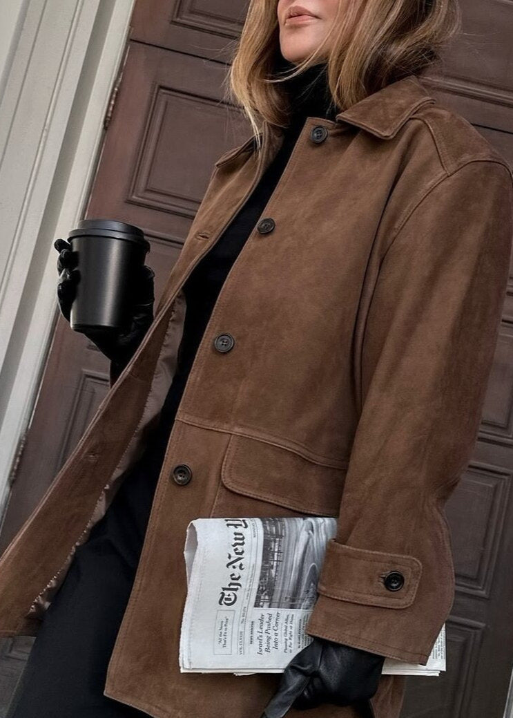 Luvik | Nahka Napitettava Takki