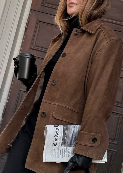 Luvik | Nahka Napitettava Takki