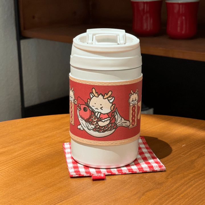 Dame Isolert kaffe-kopp med elegant design og sikkert lokksystem Luvikno