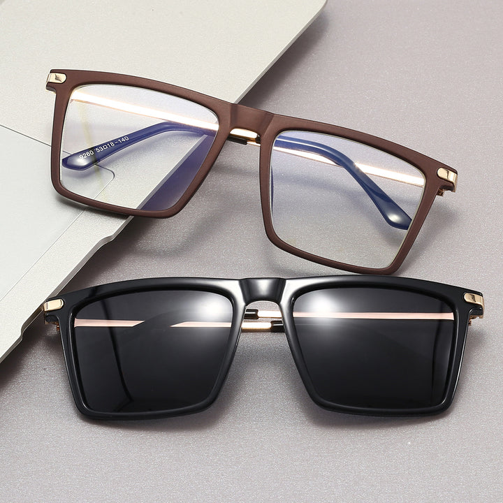 Dame elegante kvadratisk designerbrille Luvikno
