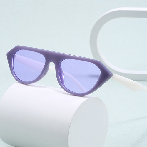 Dame moteriktig asymmetrisk solbrille Luvikno