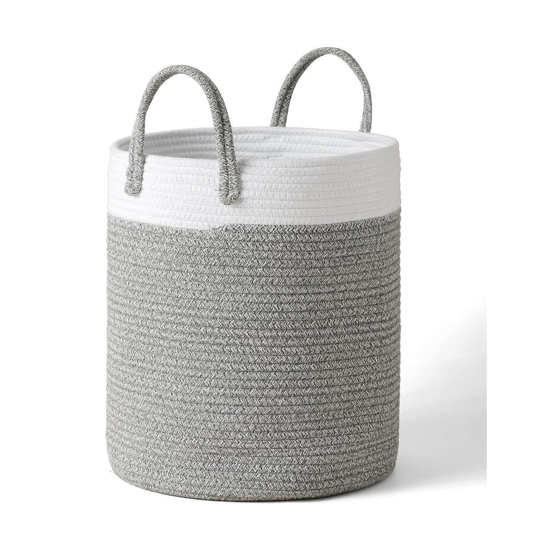 Damer oppbevaringskurv med praktiske bærehåndtak Luvikno