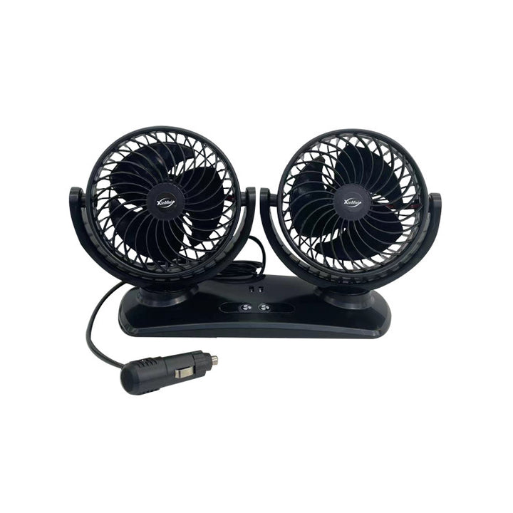 Dual-Head Bærbar Bil Ventilasjonsvifte Luvikno