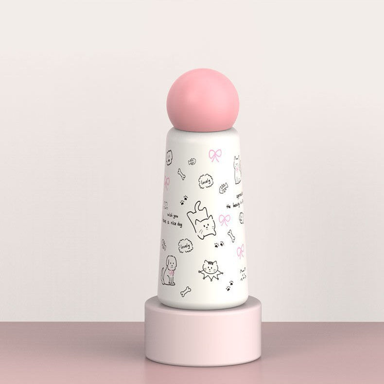 Dame kreativ drikkeflaske med leken kattedesign Luvikno