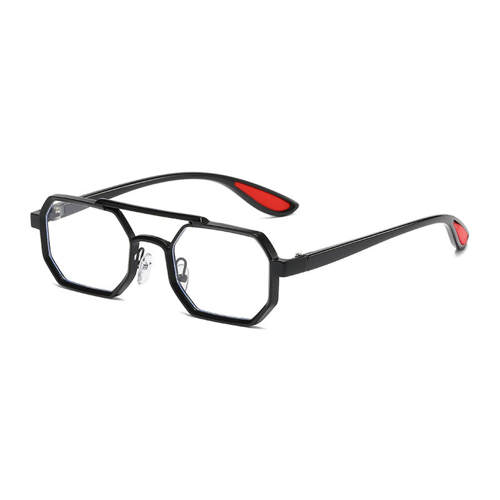 Damer moteriktig designer-solbrille med eksklusiv åttkantet ramme Luvikno
