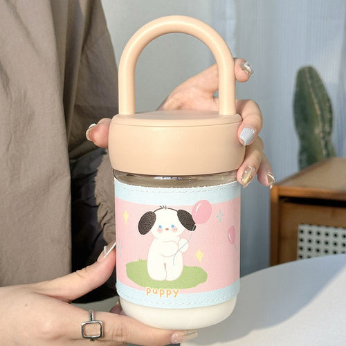 Dame drikkebeger med lekent hunde-design Luvikno