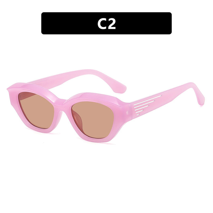 Dame Cat-Eye solbriller med markant ramme og UV-beskyttelse Luvikno