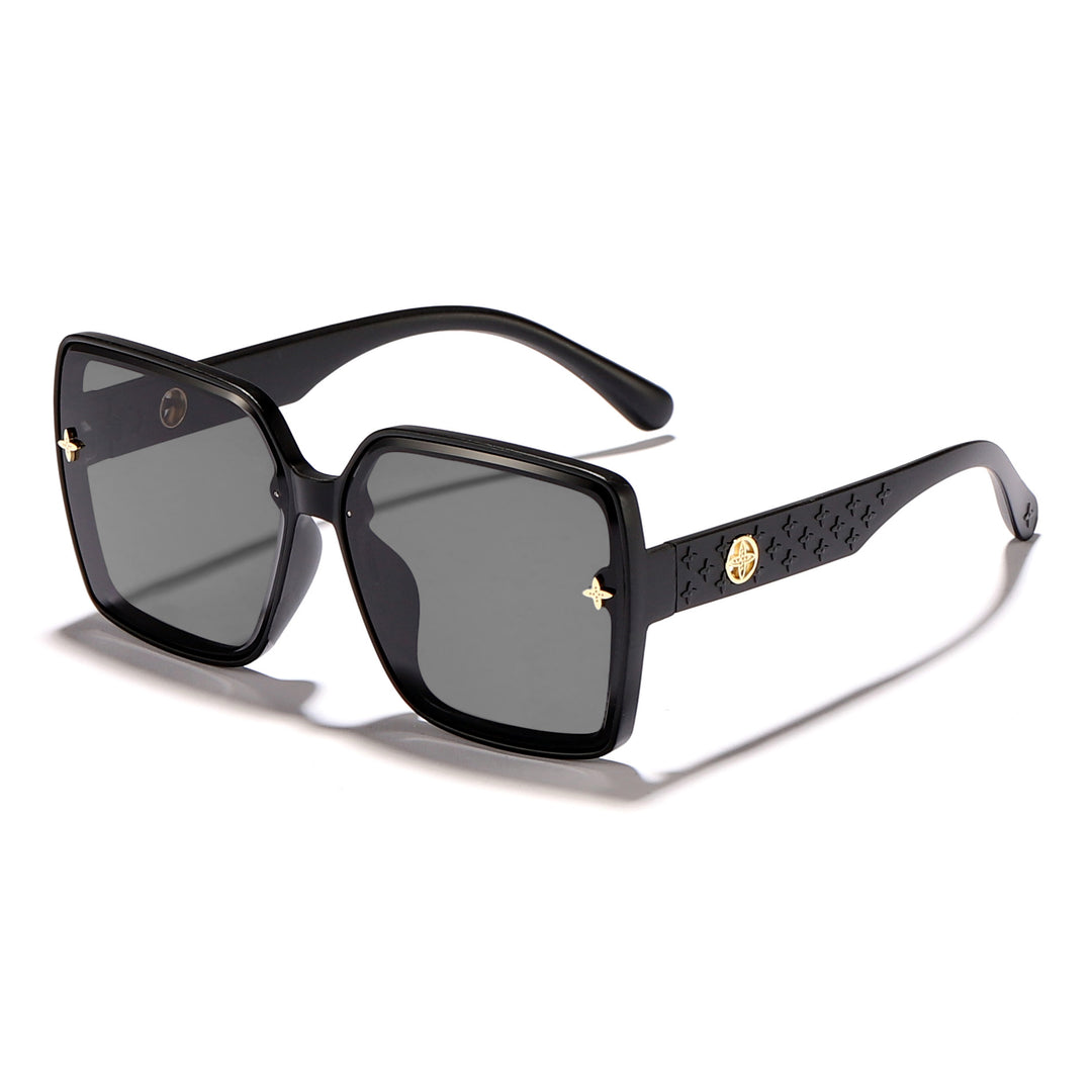 Dame oversized kvadratisk solbrille med elegant design Luvikno