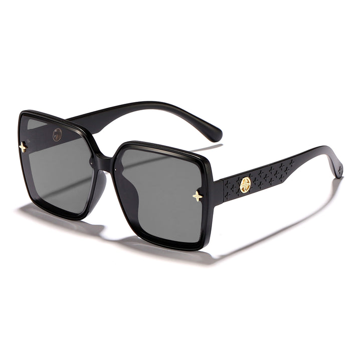 Dame oversized kvadratisk solbrille med elegant design Luvikno
