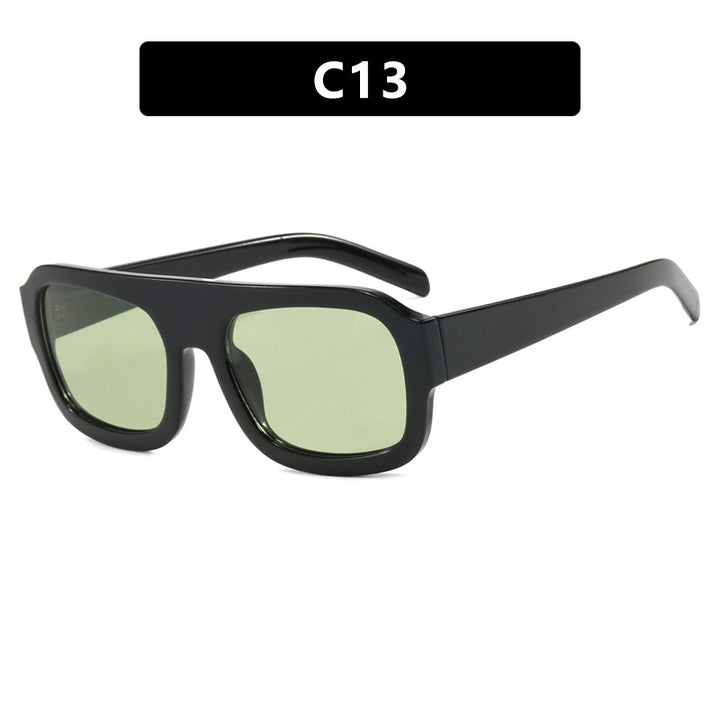 Dame moteriktig solbrille i beskyttende oversized-format Luvikno