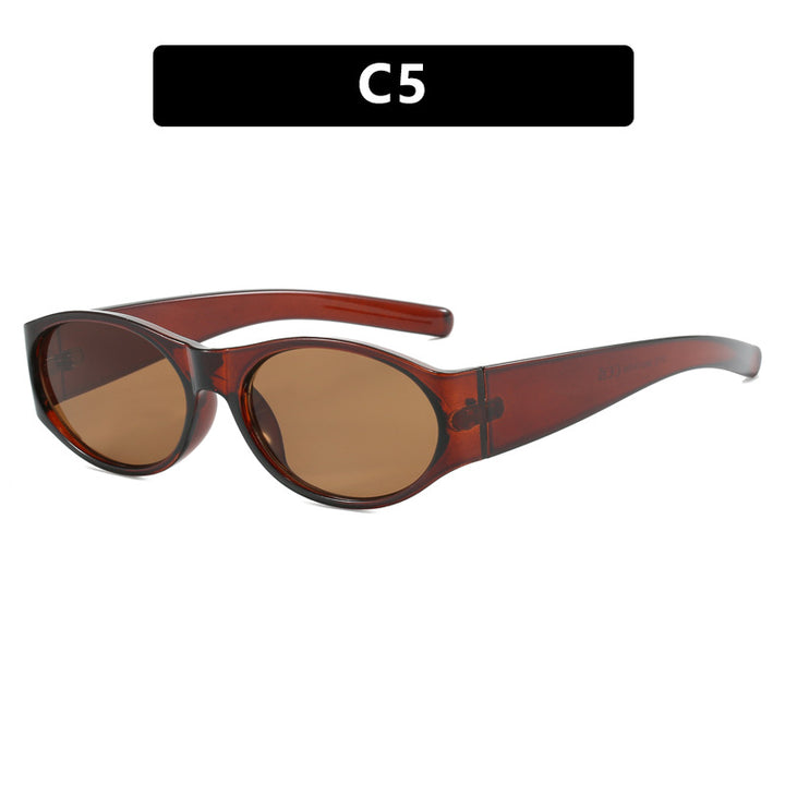 Dame motesolbrille med elegant, oval design og UV-beskyttelse Luvikno