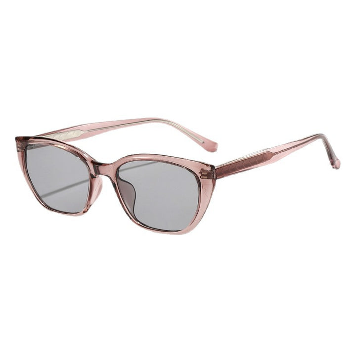 Kvinnes Cat-Eye Solbriller med elegant, solid ramme og høy kvalitet UV-beskyttelse Luvikno