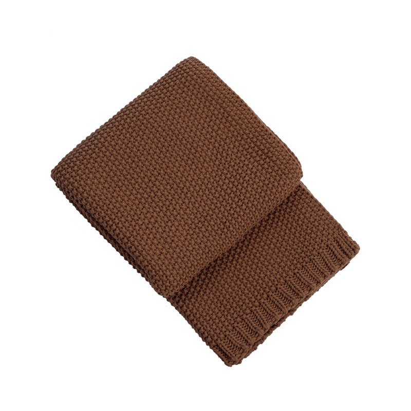 Damer cozy strikket teppe Luvikno
