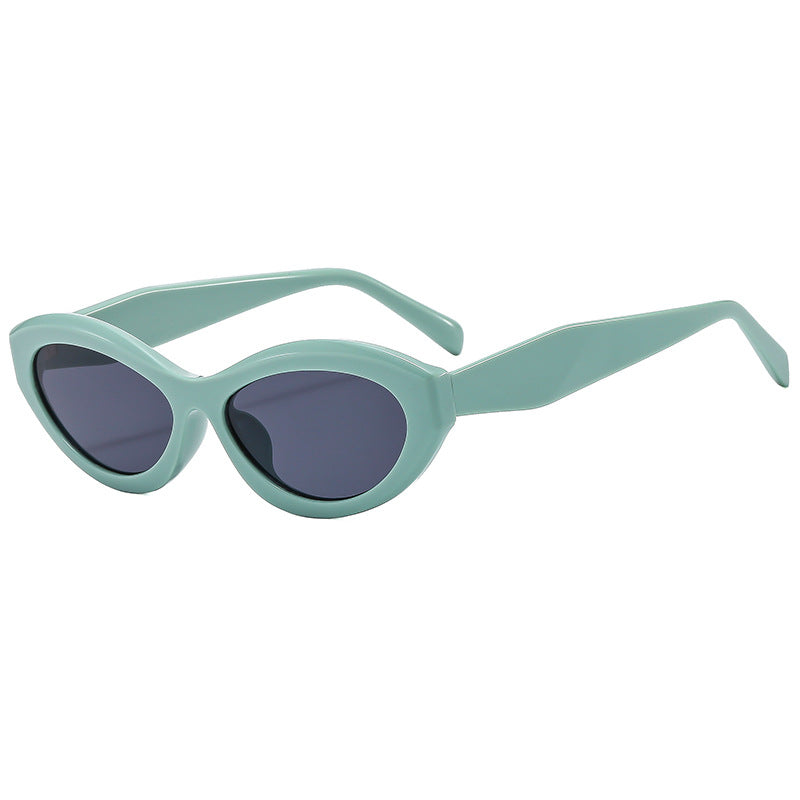 Dame Elegant Cat-Eye Solbrille med beskyttende UV-filter Luvikno