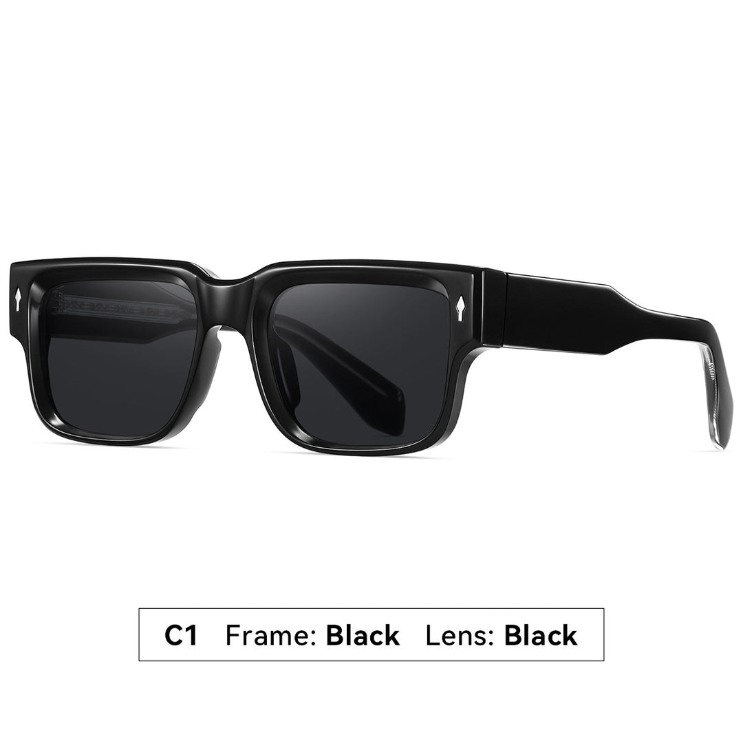Dame solbrille i moderne, kantet design Luvikno