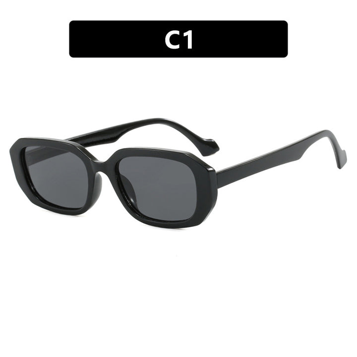 Dame moteriktig solbrille med elegant geometrisk design Luvikno