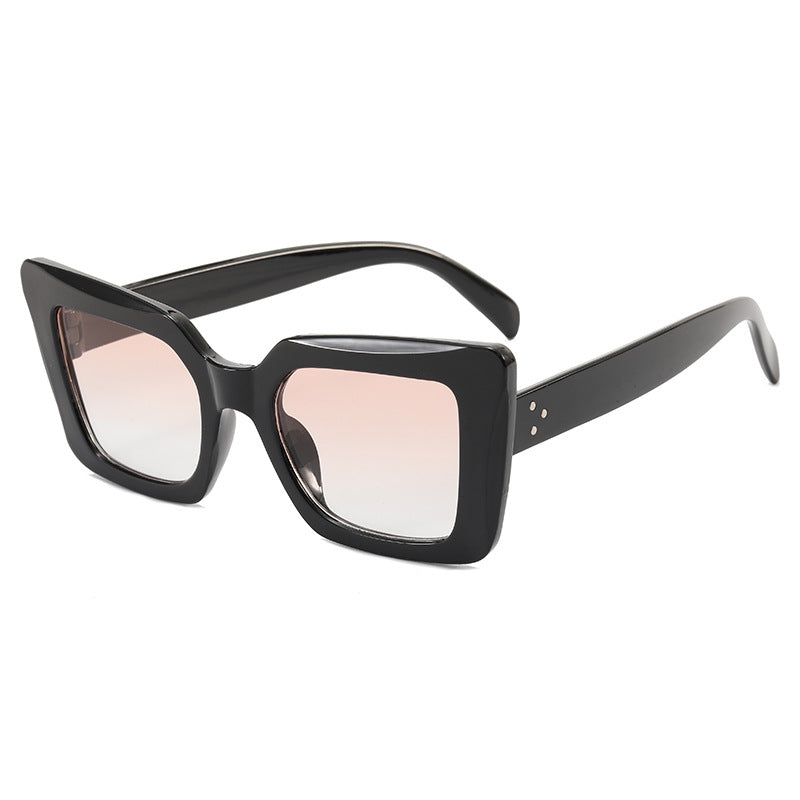 Dame firkantet solbrille med minimalistisk design Luvikno