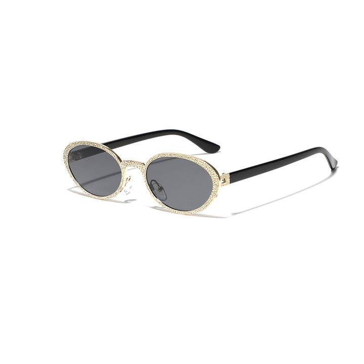Dame Glamourøs solbrille med glitrende rammedekorasjon Luvikno