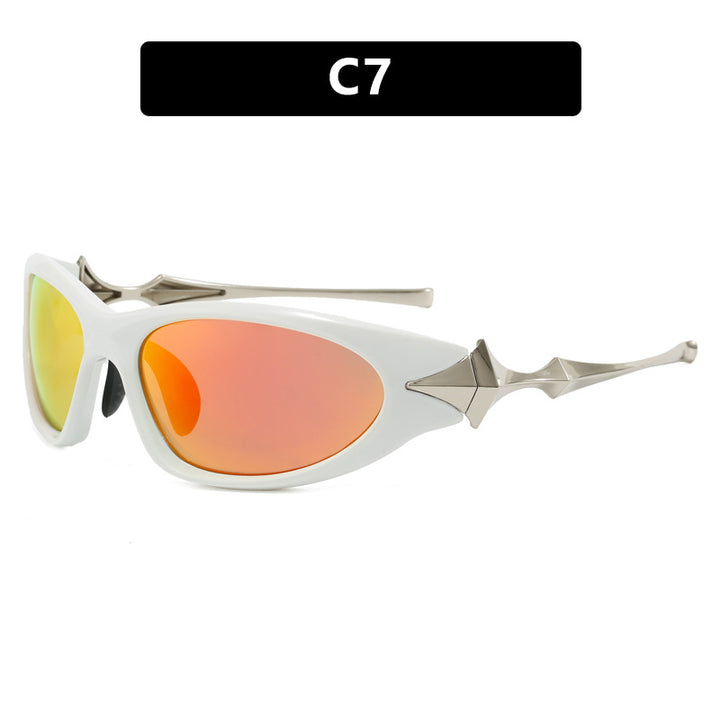 Dame futuristisk sports solbrille med ergonomisk design Luvikno