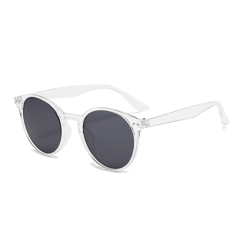 Dame Cat-Eye solbriller med transparent ramme Luvikno