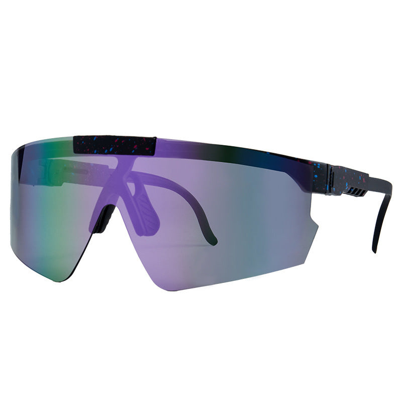 Dame Sport-solbrille i moderne design med store glass Luvikno