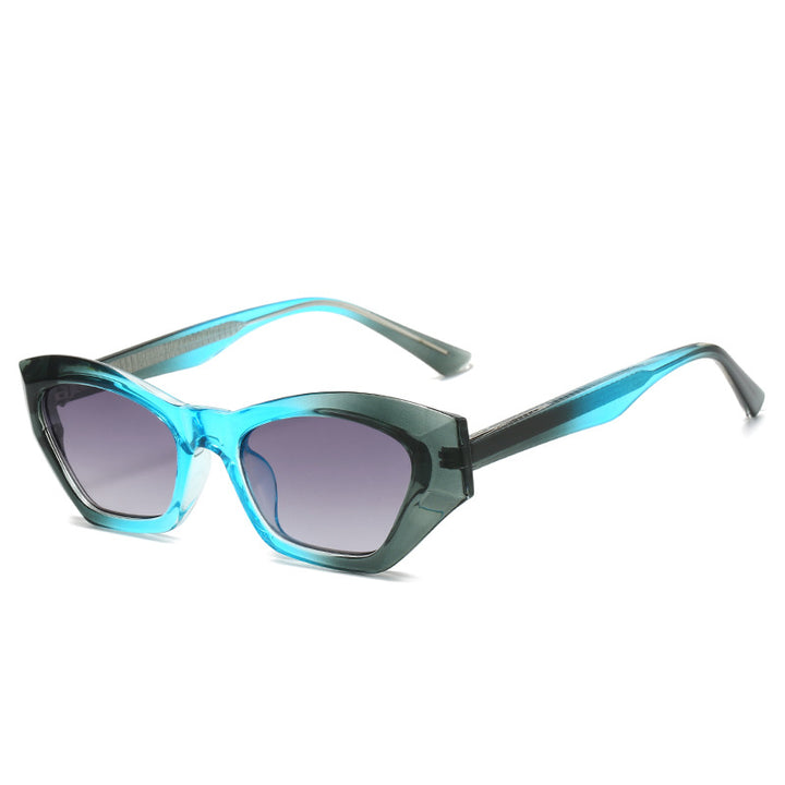 Damer Cat Eye solbriller med moderne transparente detaljer Luvikno