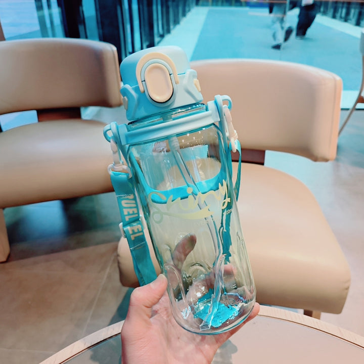 Dame Ergonomisk Drikkeflaske med lekkasjesikkert lokk Luvikno