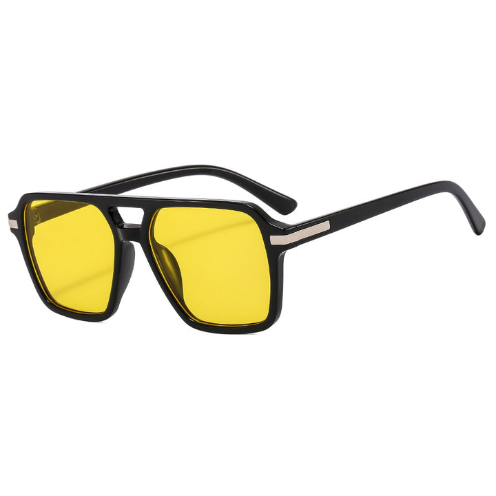 Dame Premium solbrille med moderne kvadratisk form Luvikno
