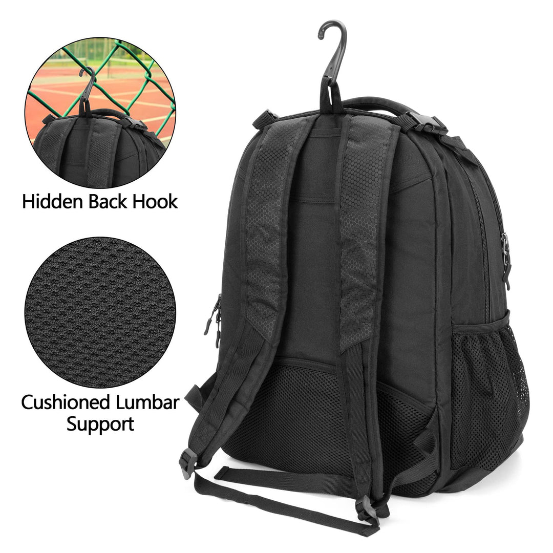 Unisex sporty ryggsekk med spesielle rom for sportsutstyr Luvikno