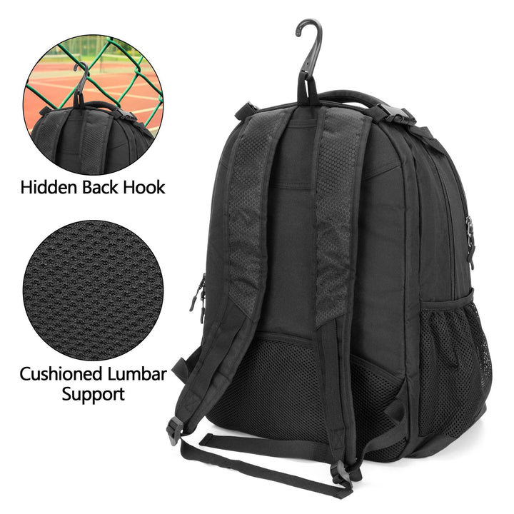 Unisex sporty ryggsekk med spesielle rom for sportsutstyr Luvikno