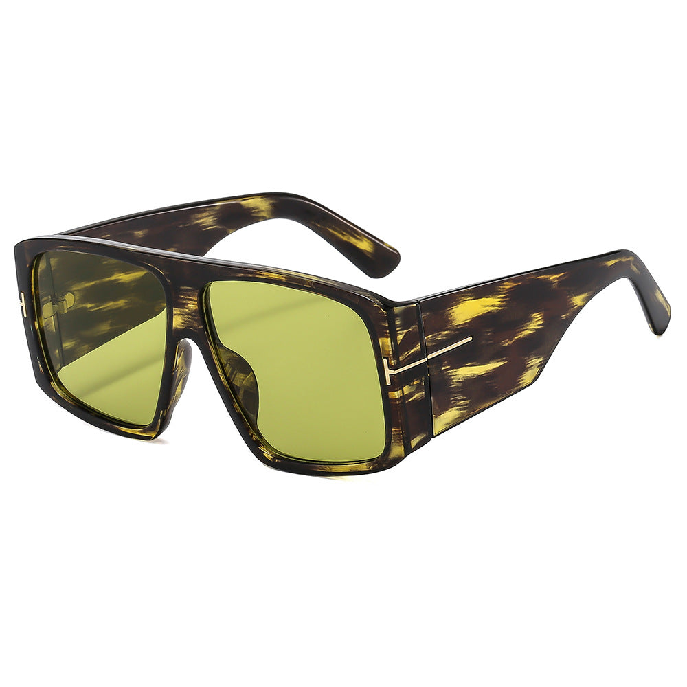 Dame oversized solbriller med moderne design og UV-beskyttelse Luvikno