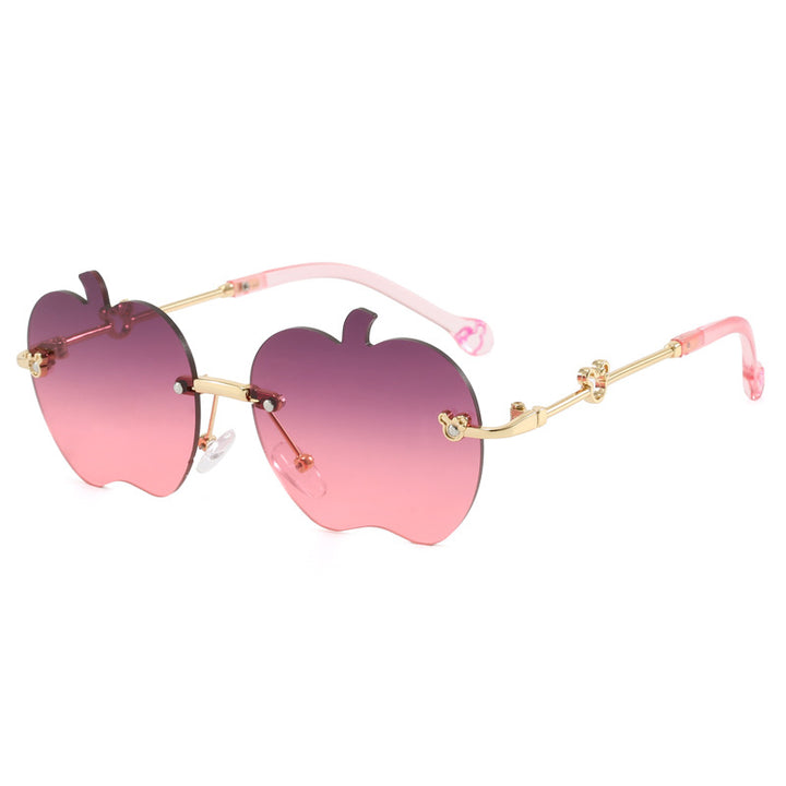 Dame solbrille i unikt epledesign Luvikno