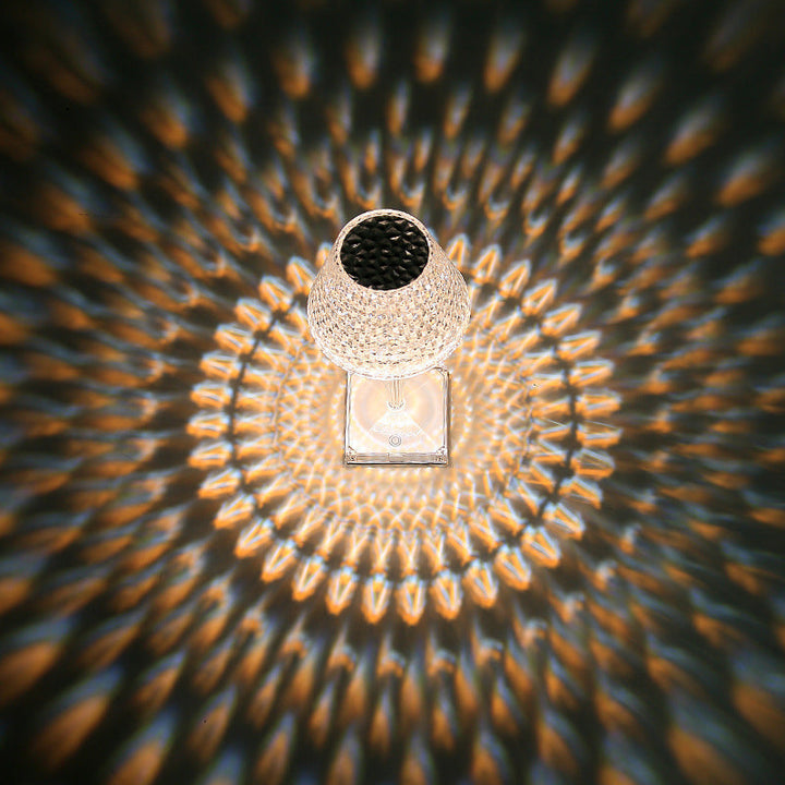 Liesbeth Crystal Lampe – Luksus Bordlampe med USB-ladefunksjon Luvikno