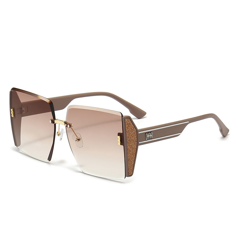 Dame geometrisk Fashion-solbrille Luvikno