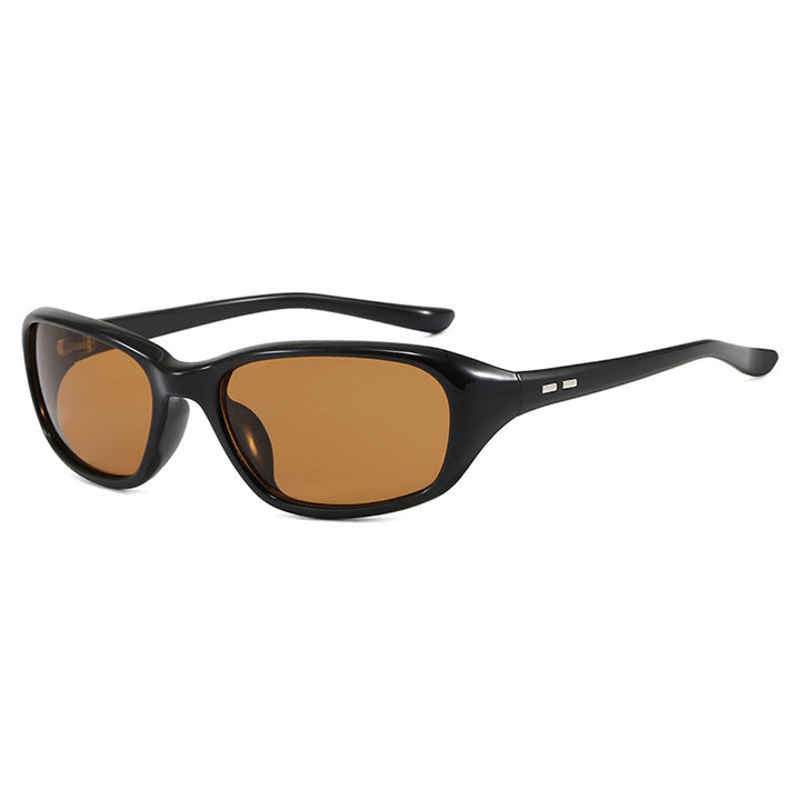 Dame sporty solbriller med bred, ergonomisk ramme Luvikno